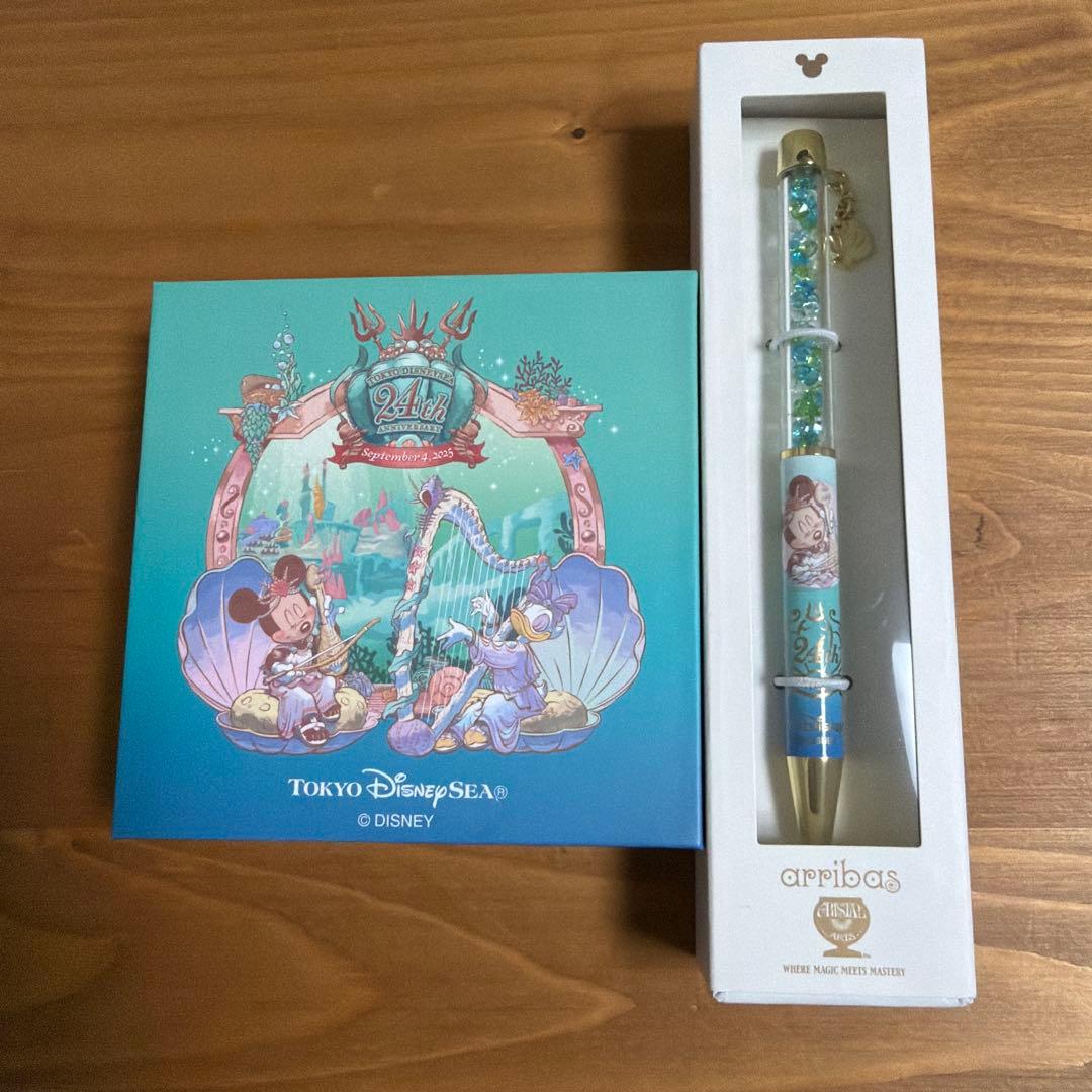 ディズニーシー24周年限定♡ミラー&ボールペン マーメイドクリスマス