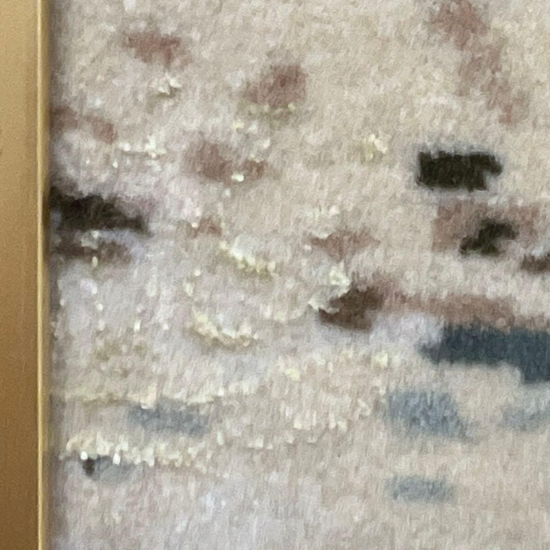 タブリーズ最高峰アリーナサブペルシャ絨毯額52.5×65㎝東な7-0809⑥