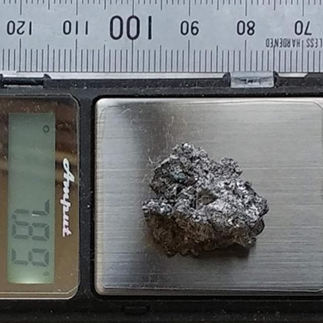 7.89g　日刀保たたら玉鋼　国産鉱物　たたら　玉鋼