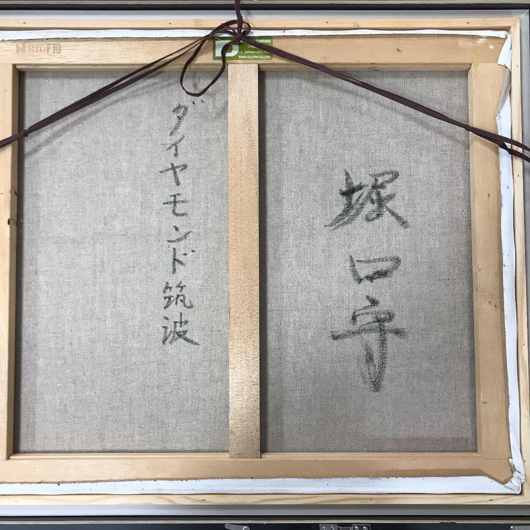 油彩画　真筆保証　ダイヤモンド筑波　F10号　堀口　守