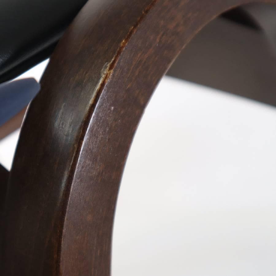 秋田木工 IDC大塚 No.202 剣持勇 スタッキングスツール 黒 PVC➈