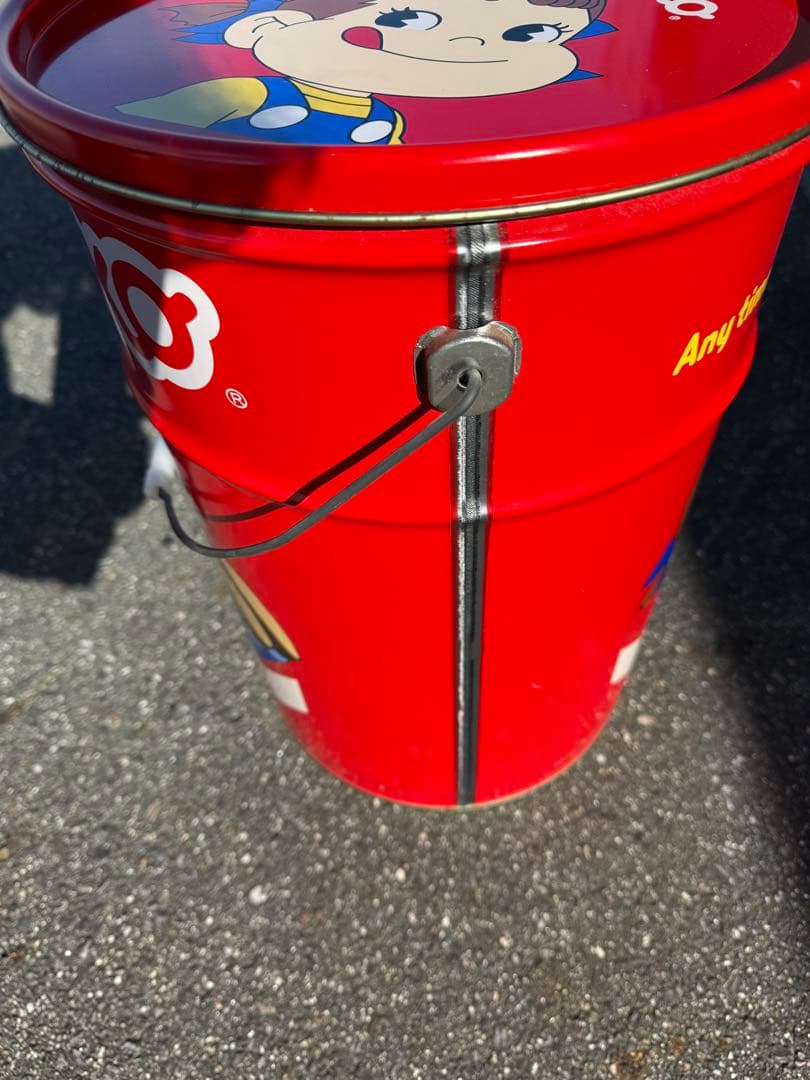 不二家ペコちゃんスツール(スチール)缶 2個まとめ売り