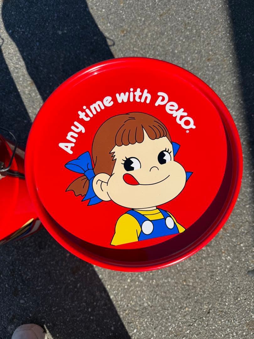 不二家ペコちゃんスツール(スチール)缶 2個まとめ売り