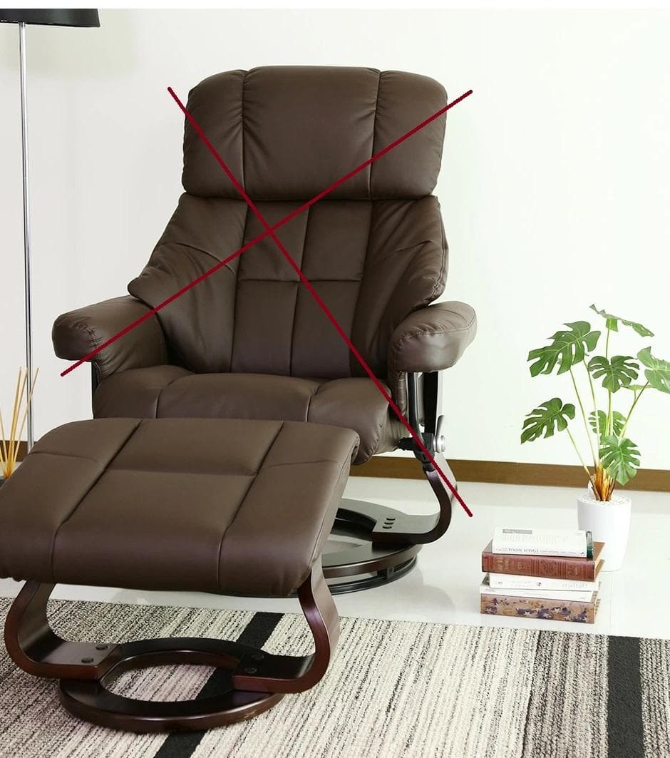 Roberto　(ロベルト） ブラウン クッション付きオットマン