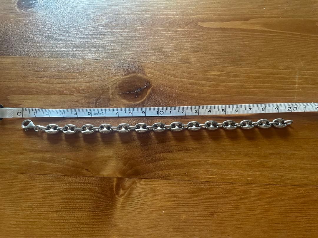 フランス製シルバーブレスレット　シルバー925 アンカーチェーン