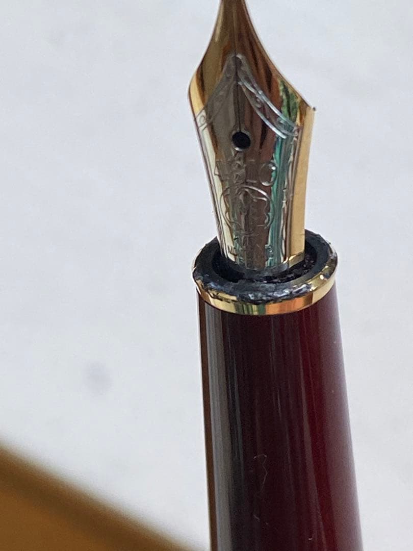 モンブラン マイスターシュテュック 細身 ボルドー ヴィンテージ万年筆