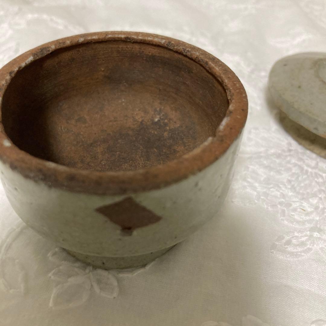 古美術 朝鮮古陶磁器 李朝 白磁 合子 時代物 だと思います