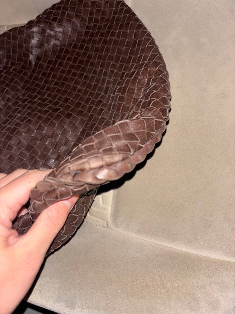 ボッテガ　イントレチャート　レザーショルダーバッグ