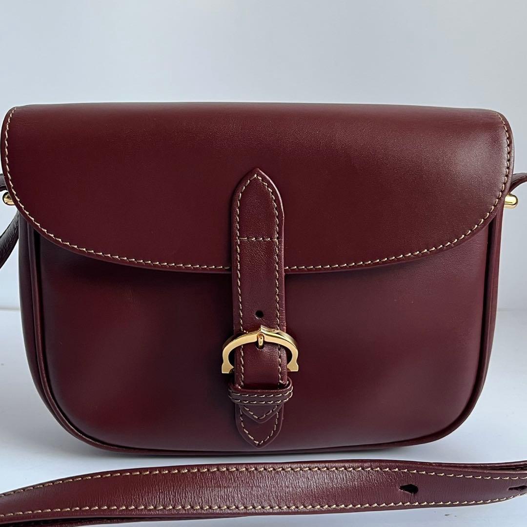 ■未使用級■ Cartier　マストライン　ショルダーバッグ　レザー　ボルドー