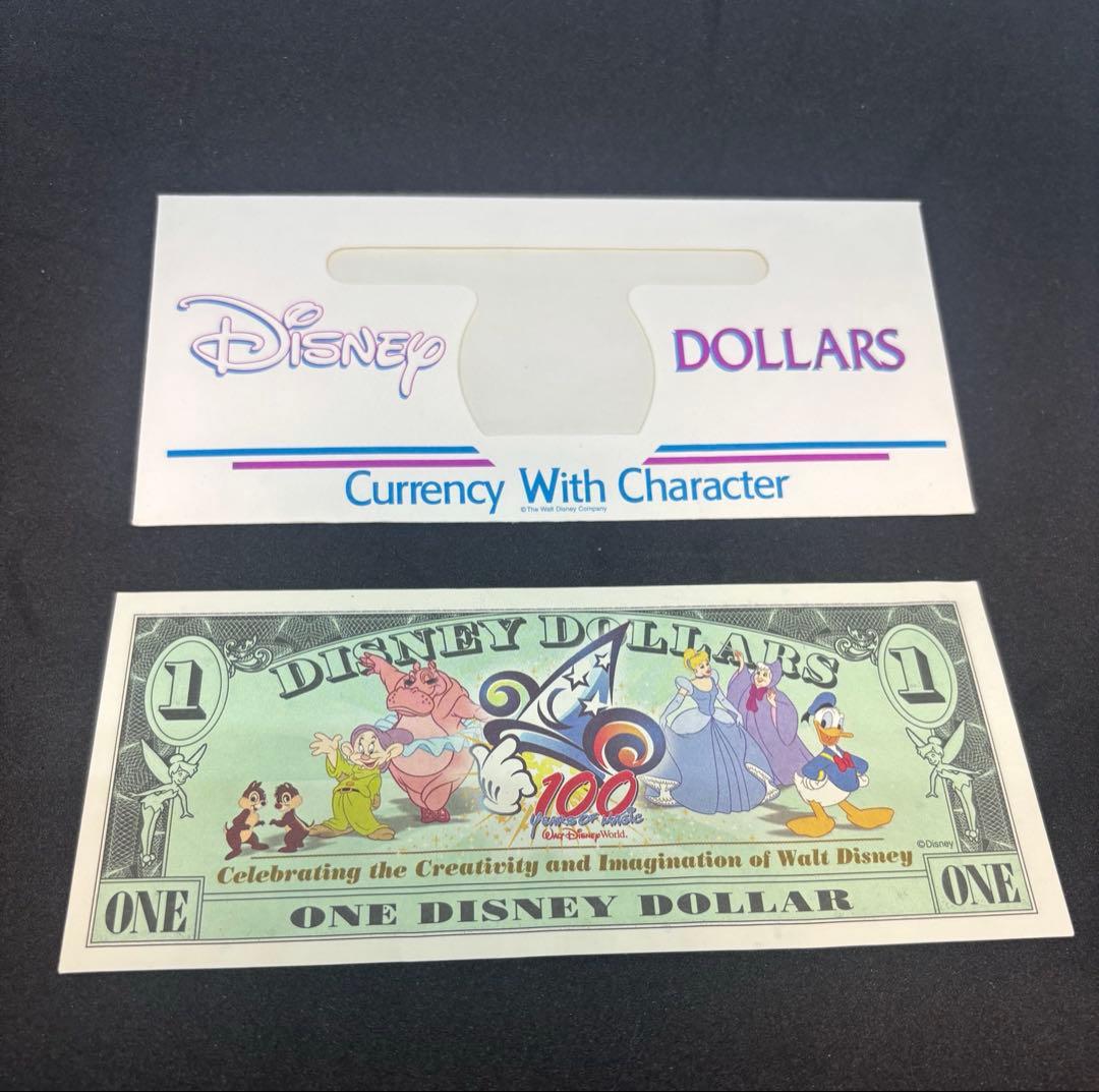ディズニーダラー 100周年記念 1ドル Disney Dollars 1
