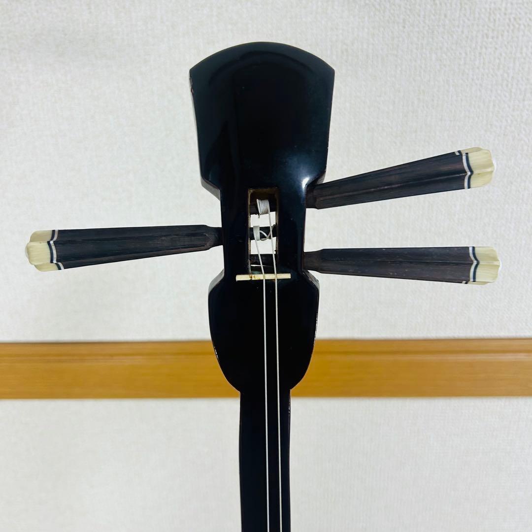 沖縄三線 三味線 人工革 合皮 ヘビ柄 ハードケース付 またよし 弦楽器