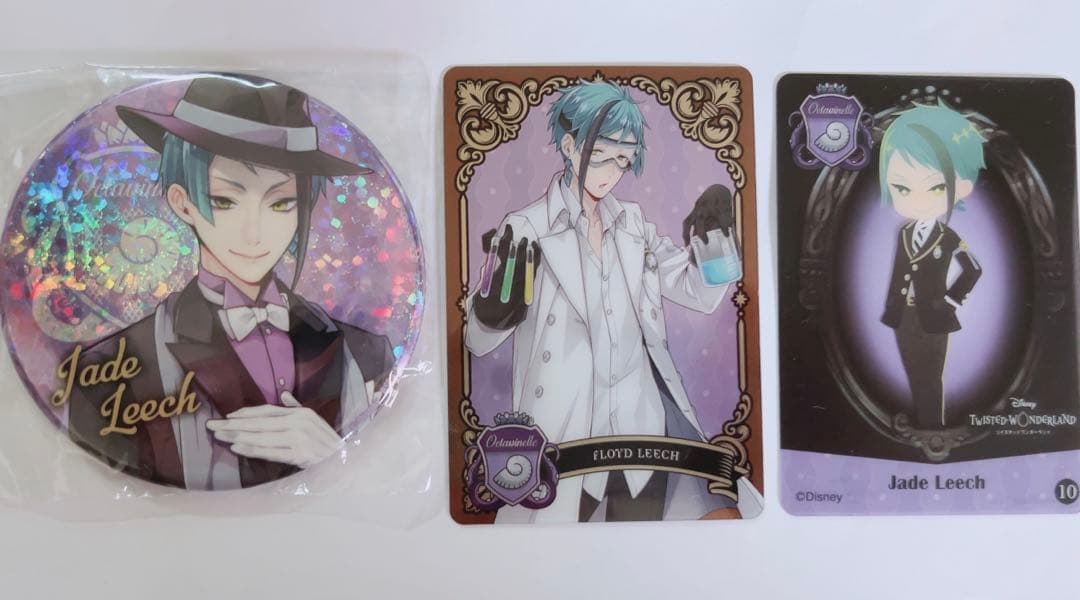 ツイステ ジェイド フロイド ナムコ 缶バッジ 75mm グッズ-バッチ