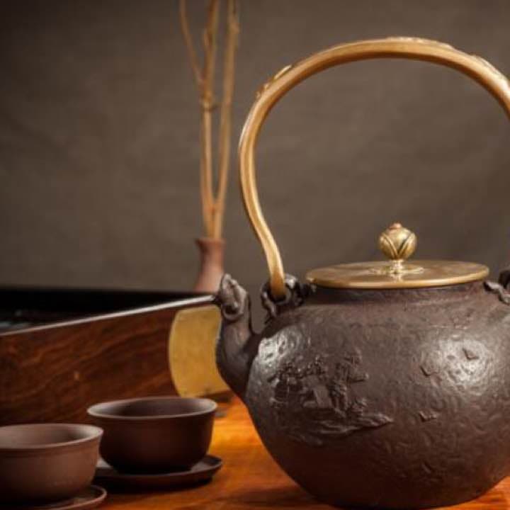 鉄器 急須 伝統工芸 手作り 鉄分補給 鉄瓶　YZS-086