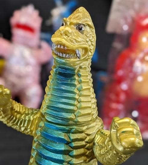 マグラ＆レッドキング＆チャンドラー＆ピグモン（ブルマァク復刻）ソフビ４体セット