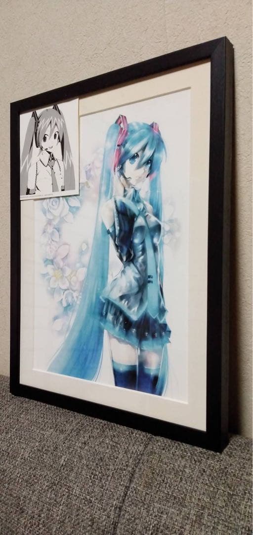 初音ミク happyくじ C賞 オリジナル複製原画 - メルカリ