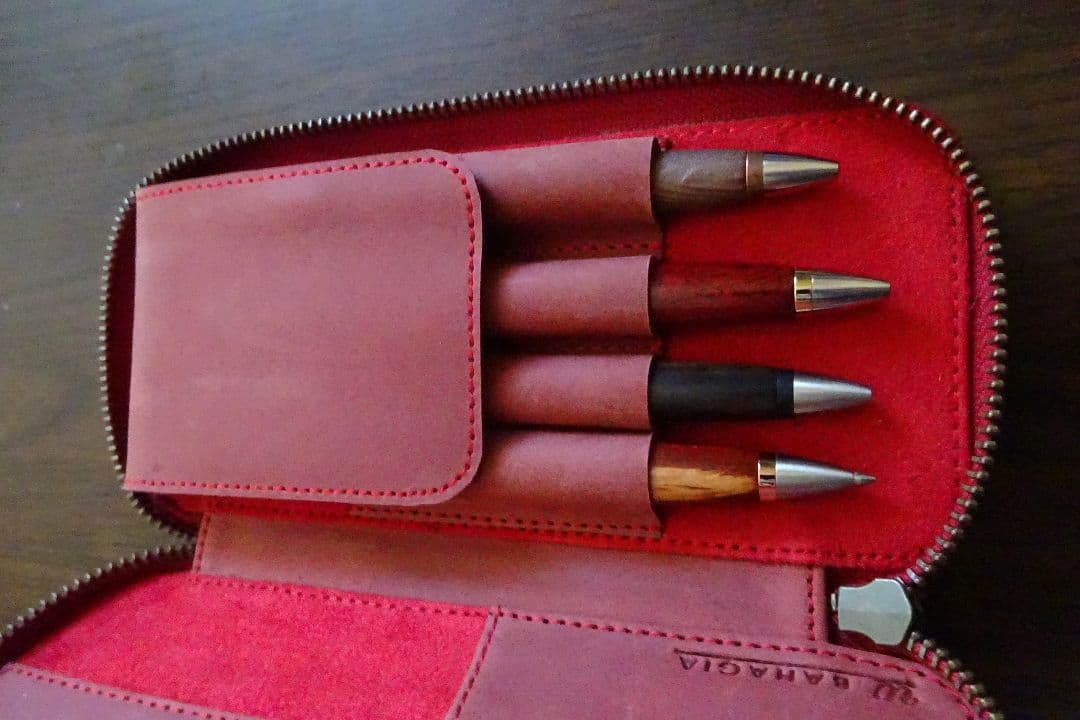 ウッドペンクラフト 木軸ペン・バハギアペンケースセット