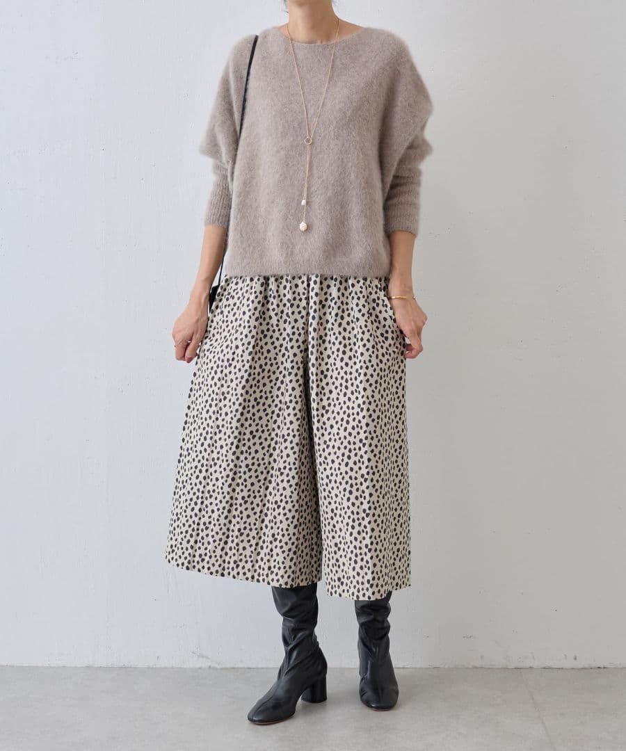 【新品】BEARDSLEY ビアズリー　レオパードジャガードキュロット