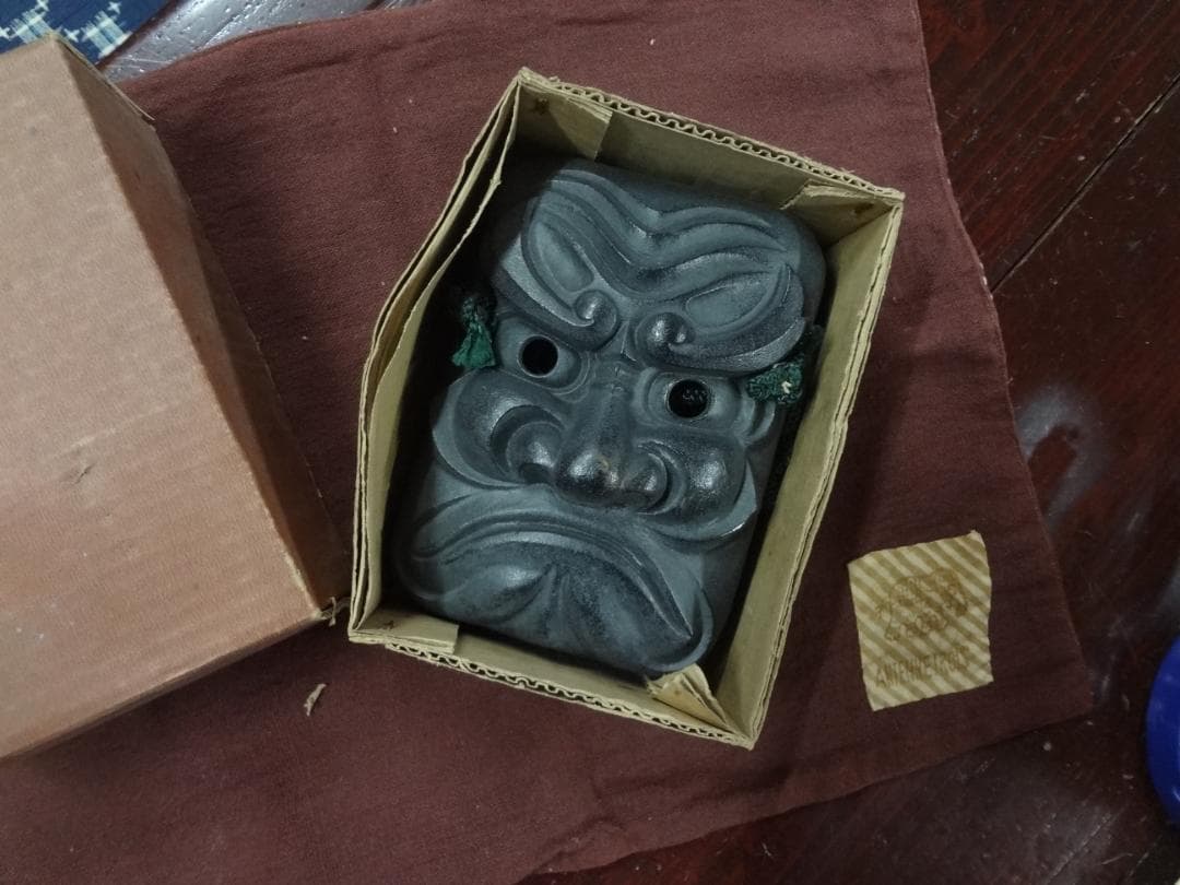 鬼面3面セット南部鉄器 オリジナル ○神事・厄除け16×12cm○入手困難