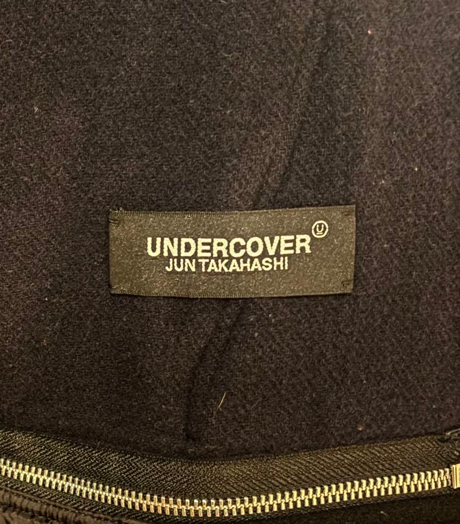 UNDERCOVER 縮絨　レイヤードコート　黒紺　2