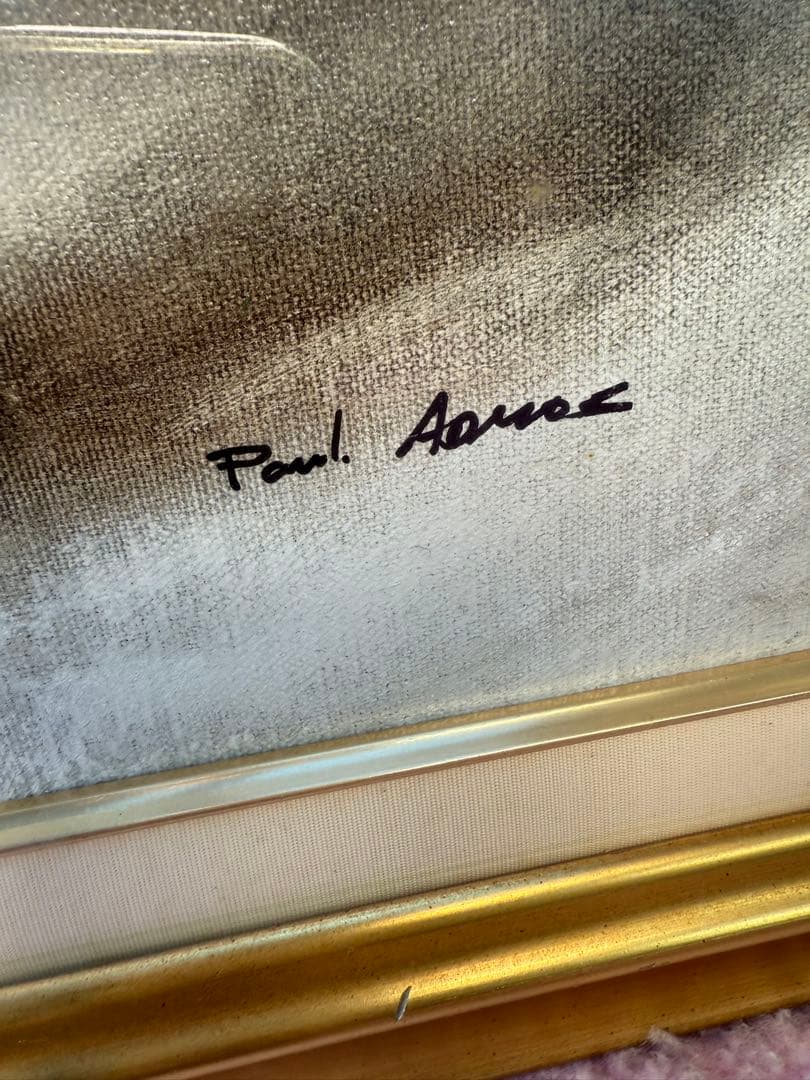 ポール・アダモス Paul Admos 油彩 花図 静物画 油彩 絵画 花 油絵