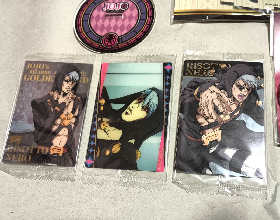 ジョジョの奇妙な冒険　リゾット　アクリルスタンド　アクリルキーホルダー　カード