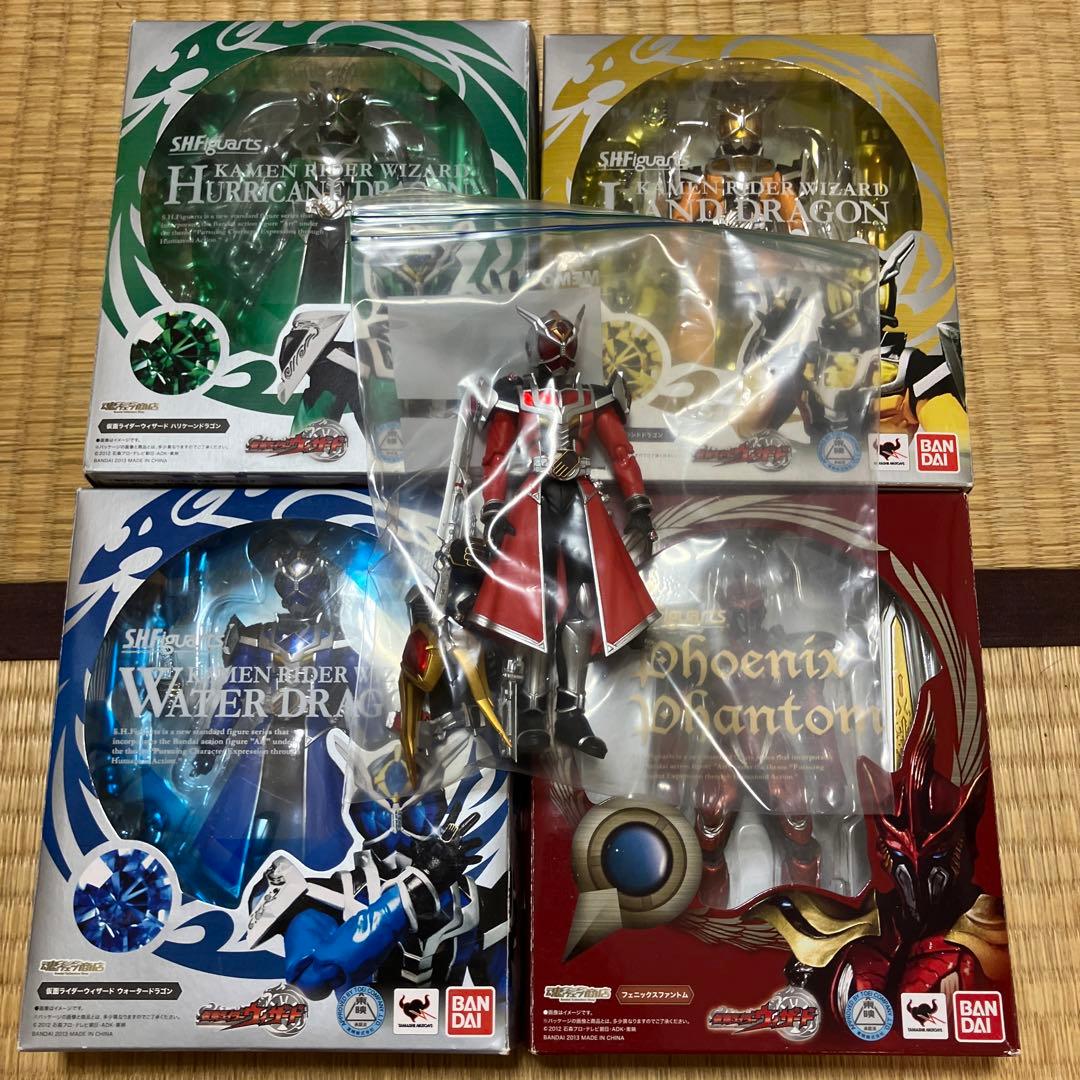 未開封】S.H.Figuarts／仮面ライダーウィザード 5点セット