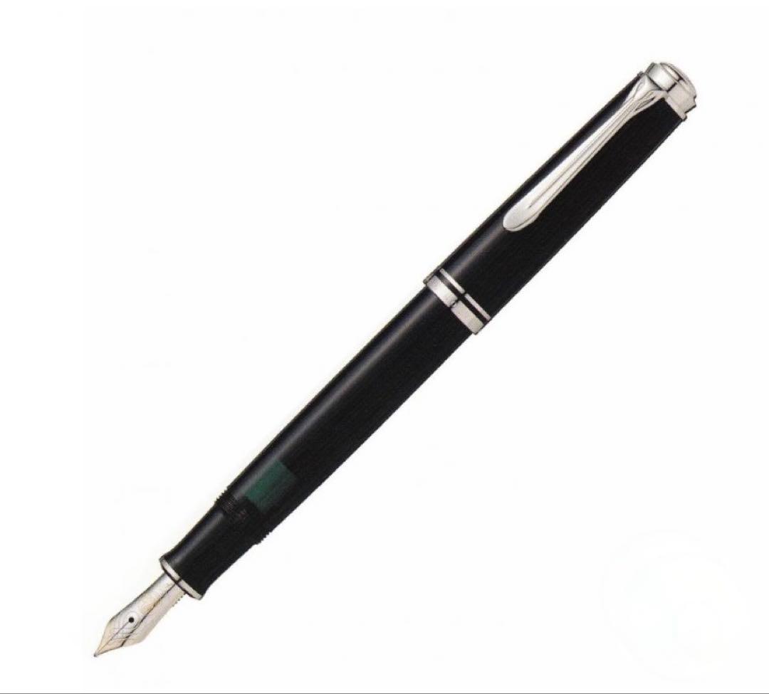 Pelikan★ペリカン★スーベレーン★M605★M（中字）★ブラック×シルバー 0-pel-m605-bk-st-5.jpg
