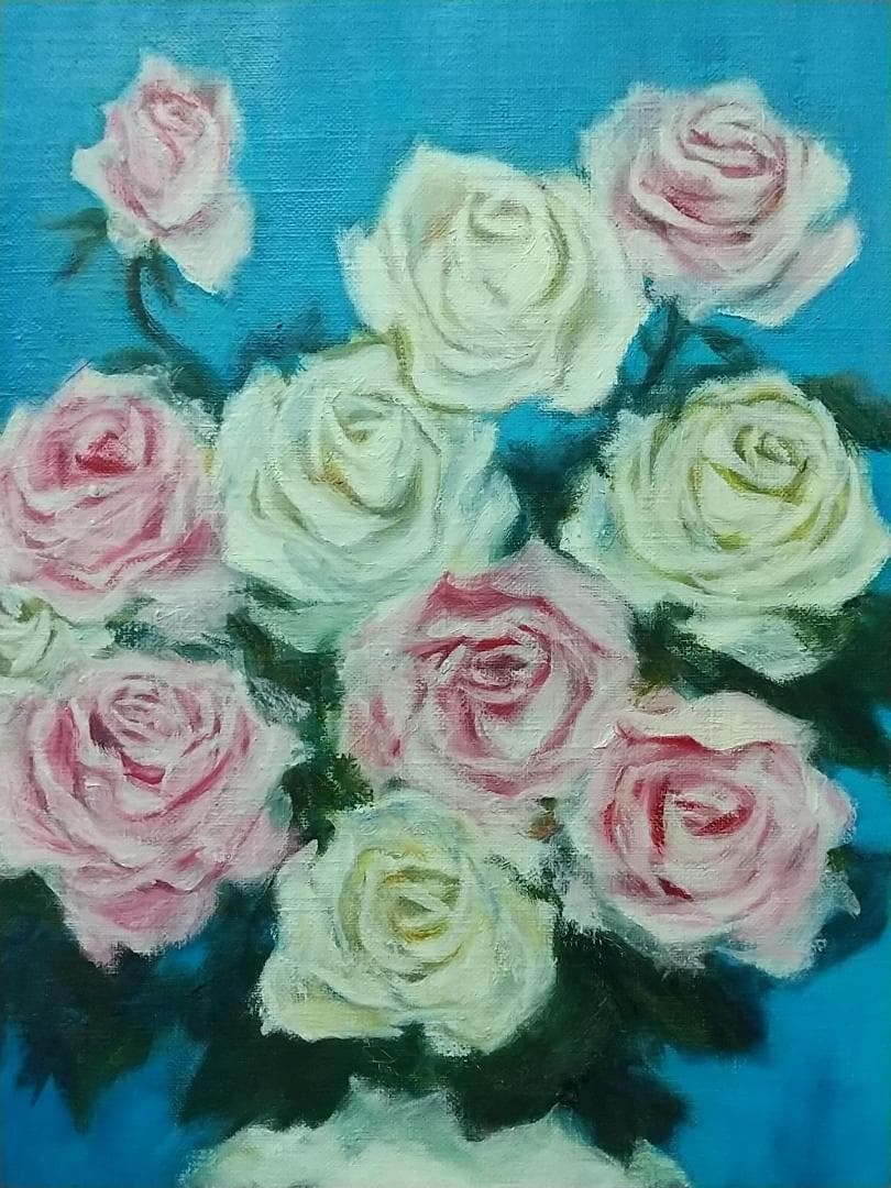 絵画「薔薇」 F8 油絵