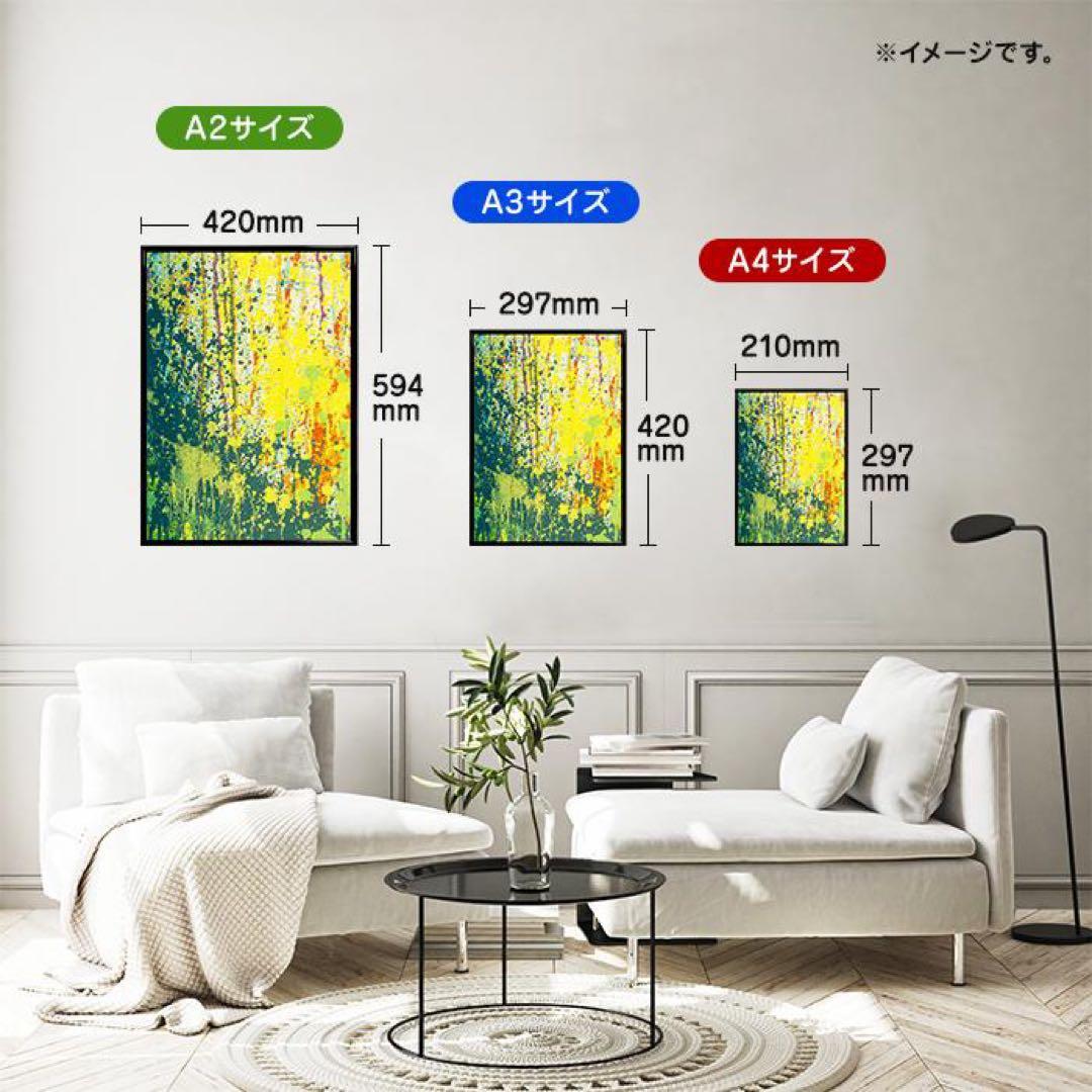 【額縁付き】A2 ポスター 3枚セット 歌川国芳 「相馬の古内裏」