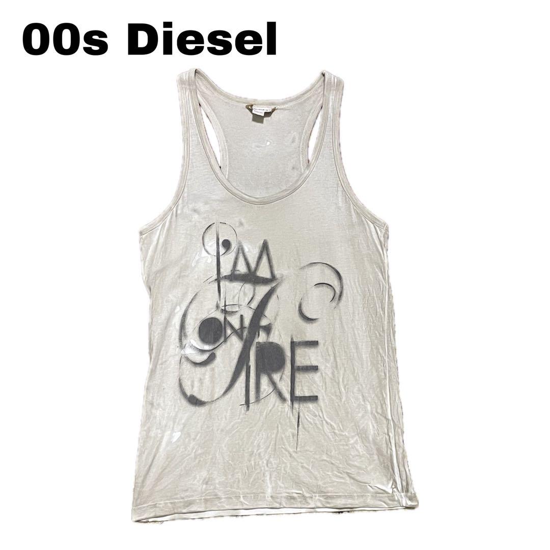 Y2K 00s grunge DIESEL ディーゼル グランジ タンクトップ DIESEL 90s