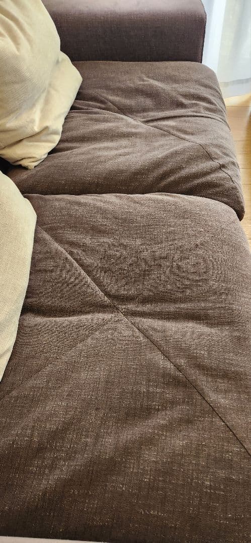 【美品】クシーノ ローソファ Vランク 島忠 3人掛け　東京都引き取り