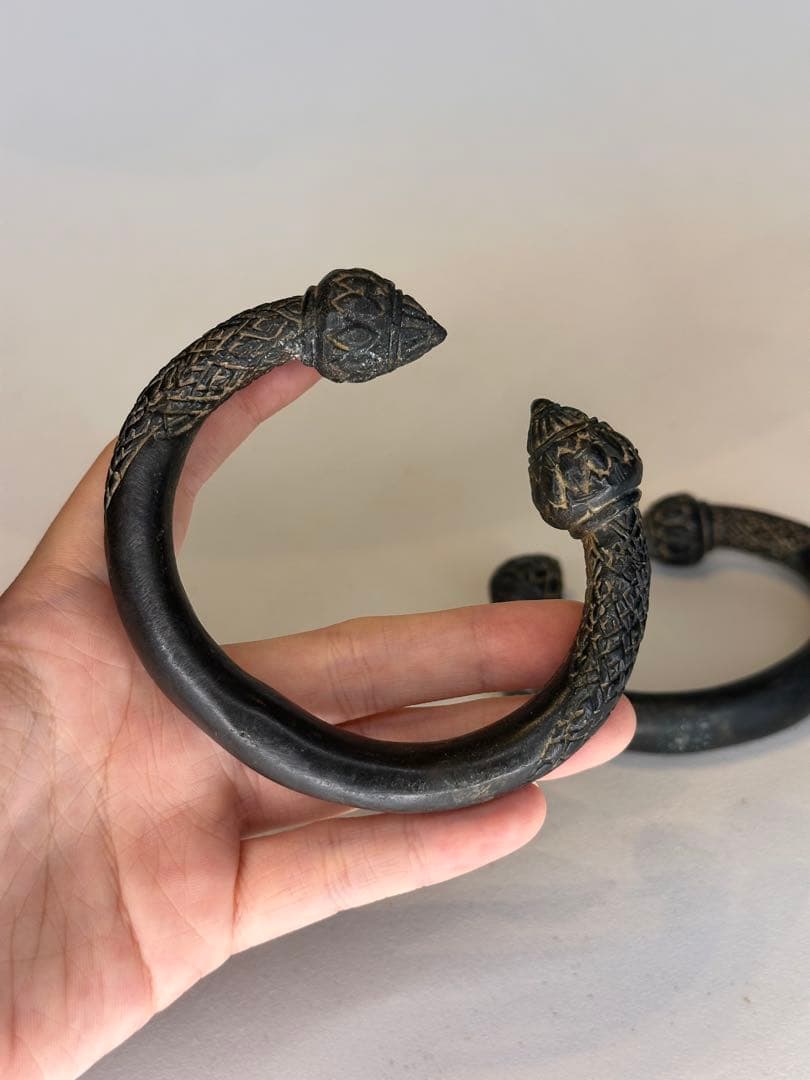 中国 铜製 円環形 門把手 取手金具 古美術