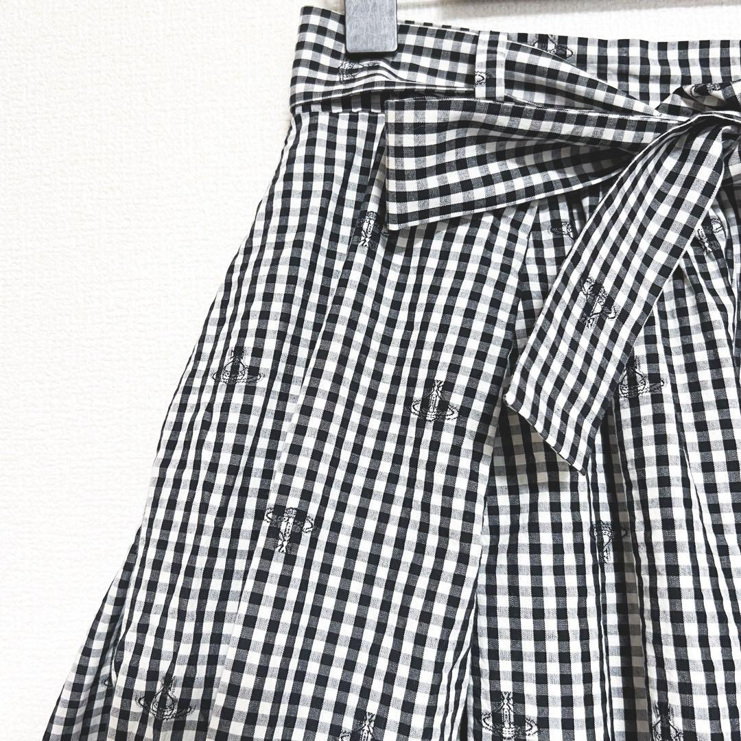 ヴィヴィアンウエストウッド スカート オーブ柄 リボン