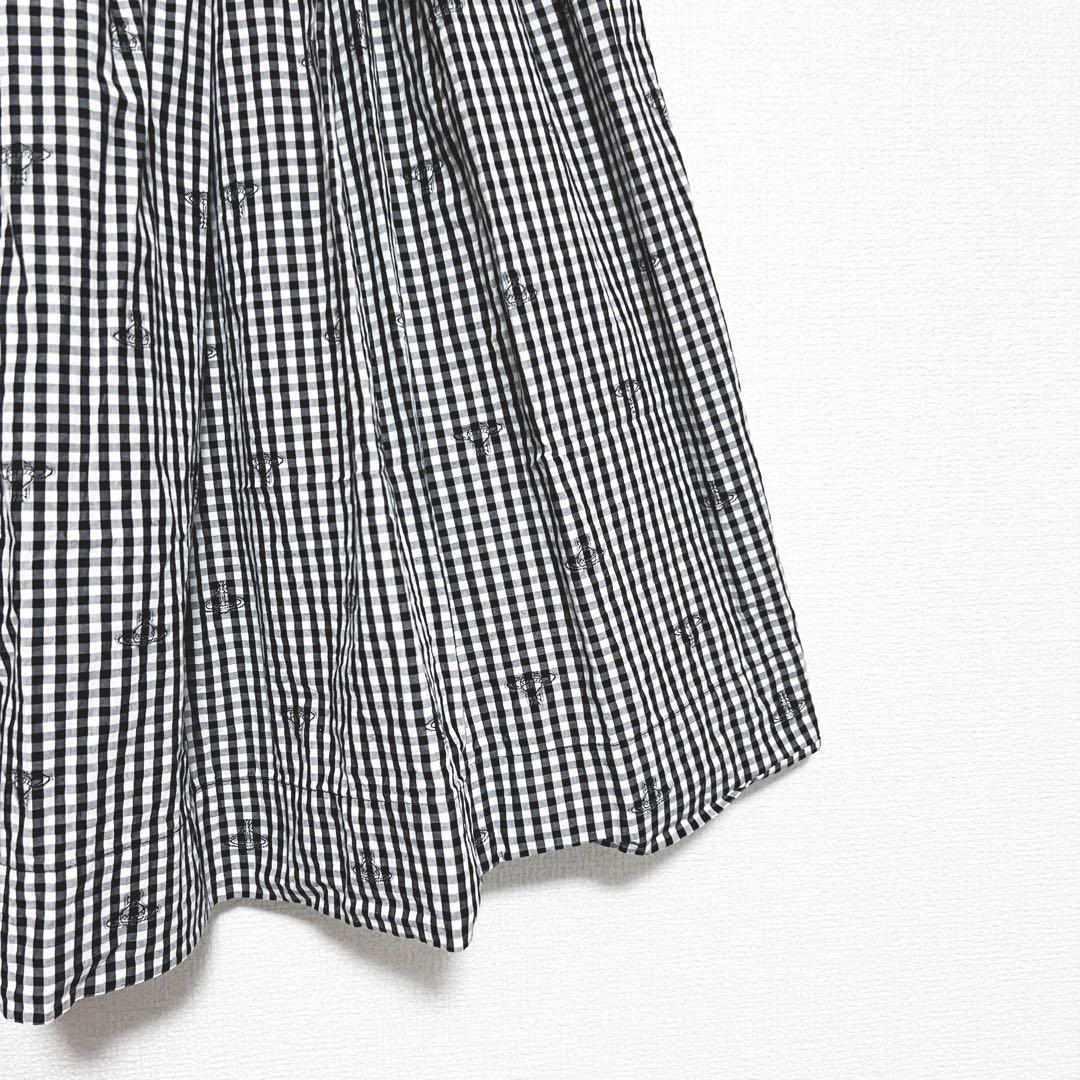 ヴィヴィアンウエストウッド スカート オーブ柄 リボン