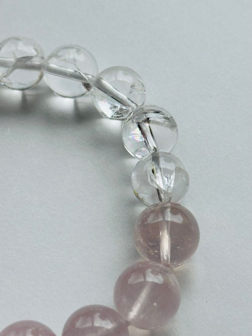 ユニドロブレスレット　ピンク系　16センチ