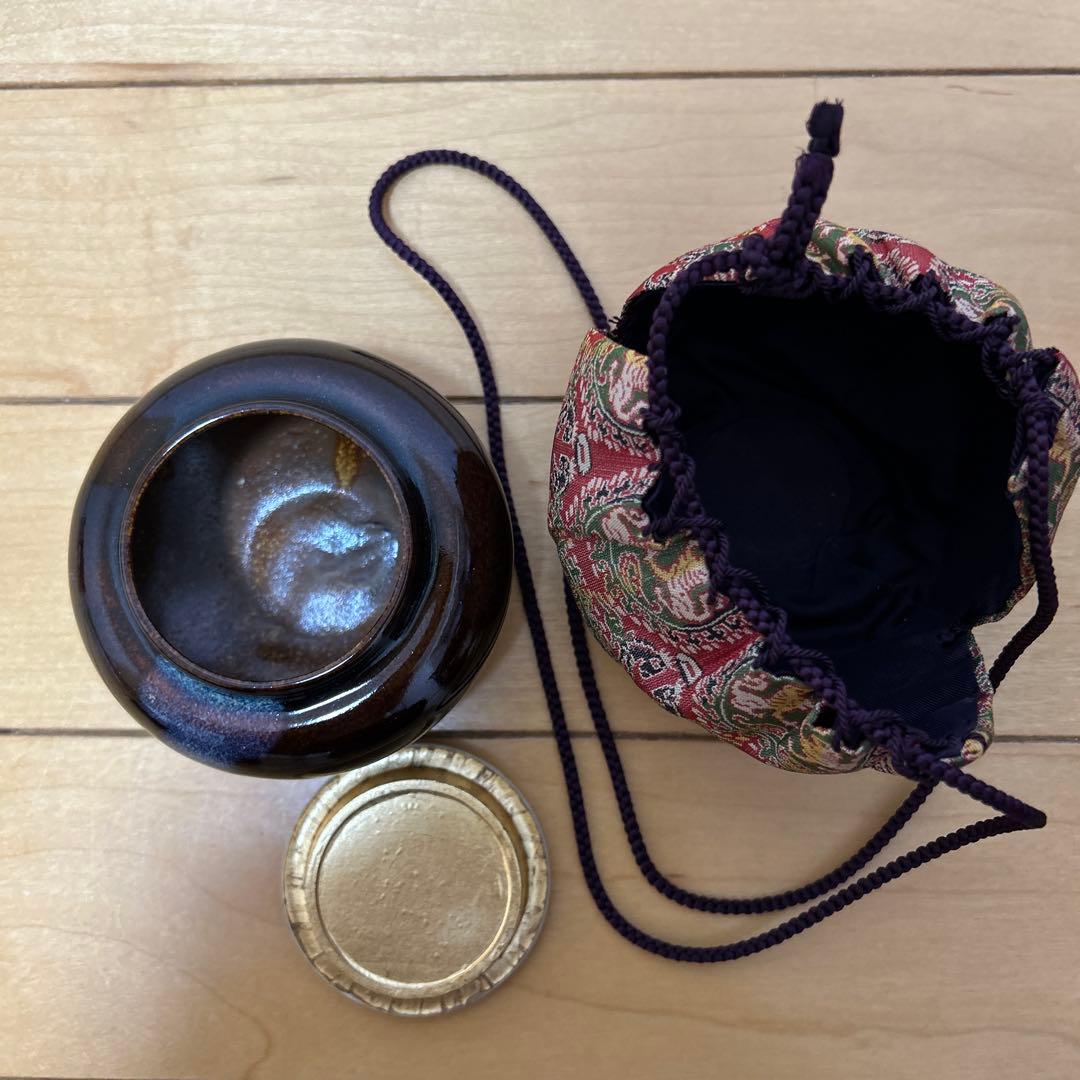 大海茶入 甲赤棗 平棗 セット 茶道具