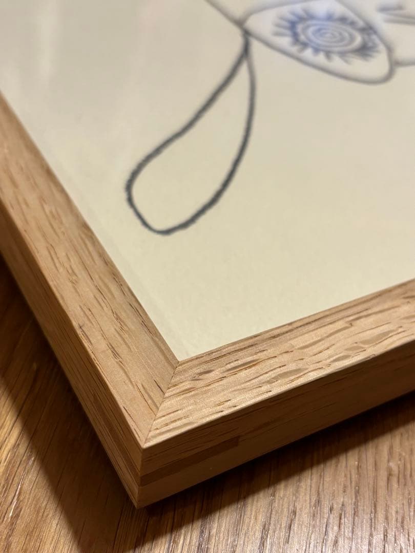 山口一郎 原画　（フレーム込）フクロウ