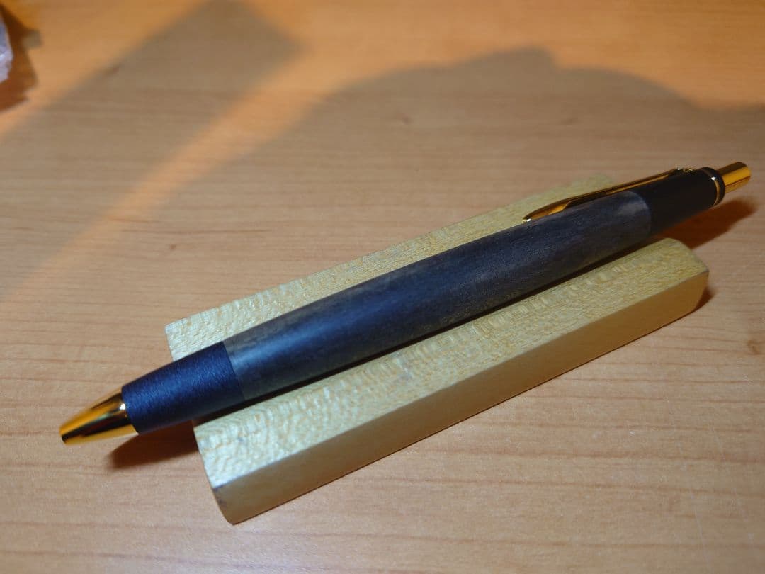 ボナン　黒柿　シャープペンシル　真鍮金具　木軸ペン　ボナンペン
