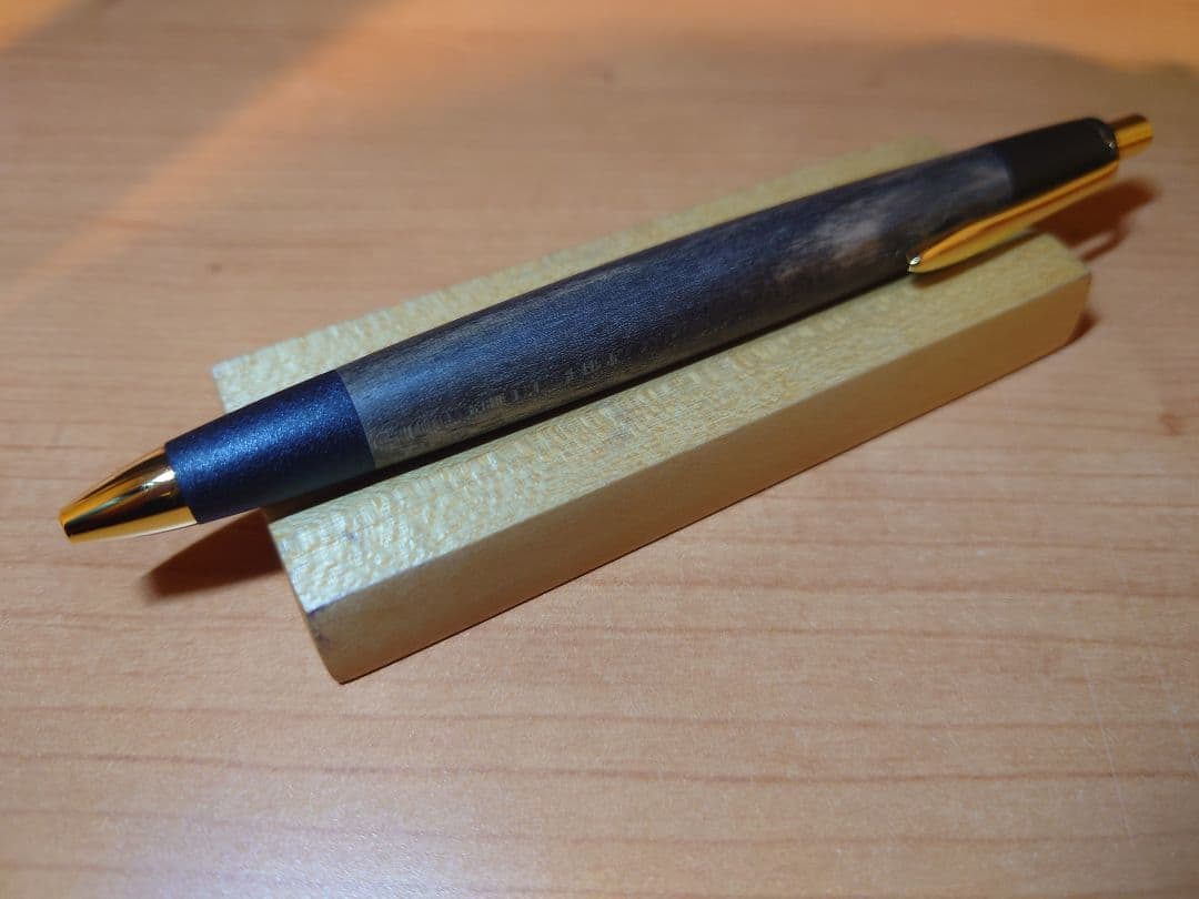 ボナン　黒柿　シャープペンシル　真鍮金具　木軸ペン　ボナンペン