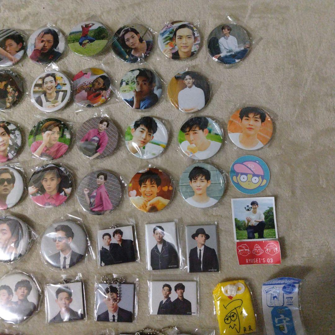 竜星涼 ガチャガチャ バッジ・マグネット・キーホルダー・シール等 98個セット