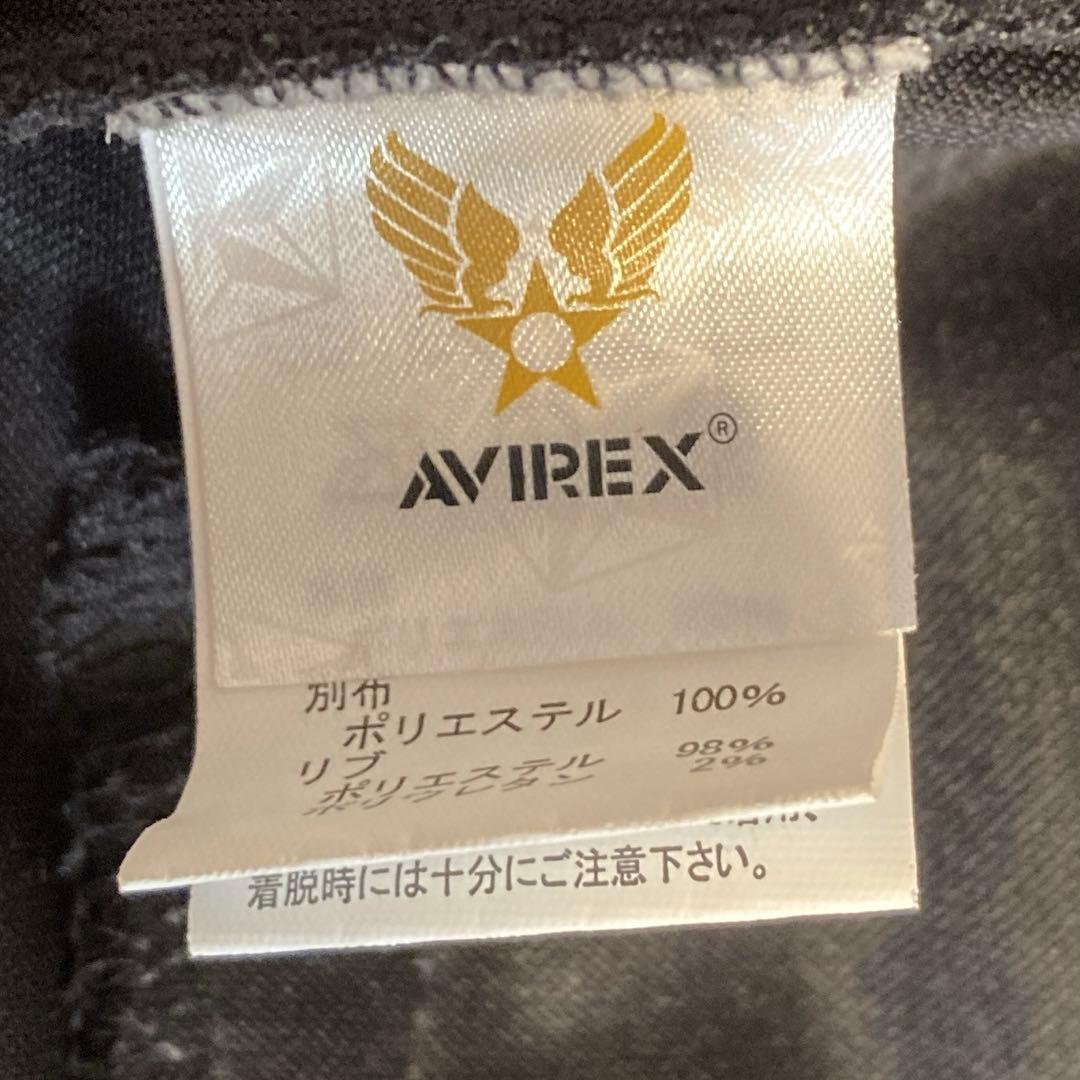 AVIREX アビレックス　ブラック ジップアップジャケット