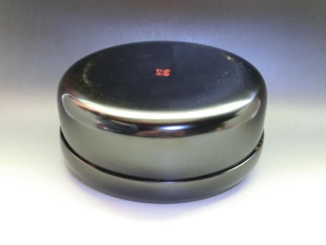 喰籠■平安 沾美堂 山下鐡三郎商店 京都漆器 黒漆塗り 金箔 金彩 丸食篭 骨董