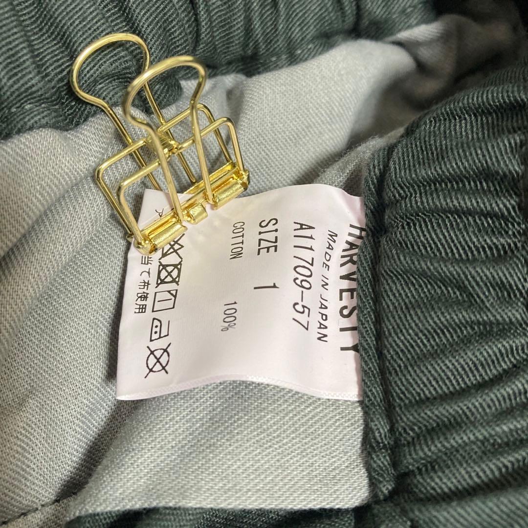 ★ハーベスティ★HARVESTY サーカスパンツ【M】ミリタリー カーキ ゴム