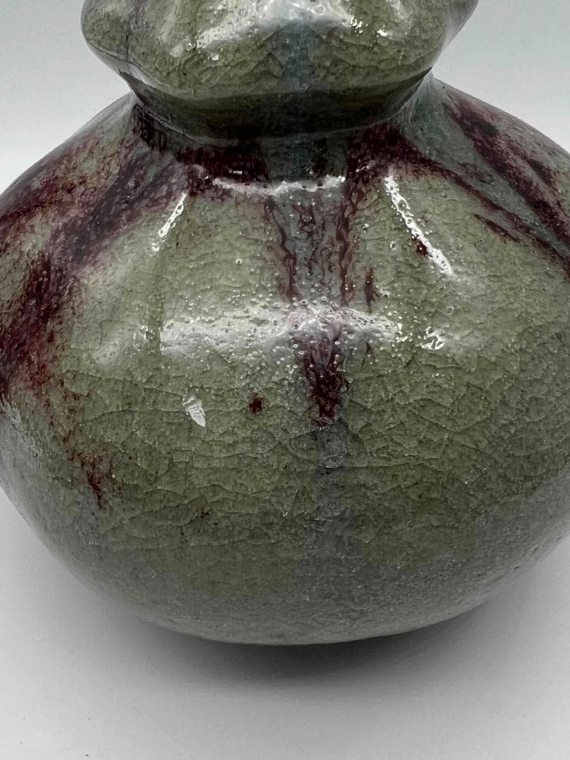 清時代 鈞窯 窯変釉 瓢箪瓶 唐物 古賞物 中国古