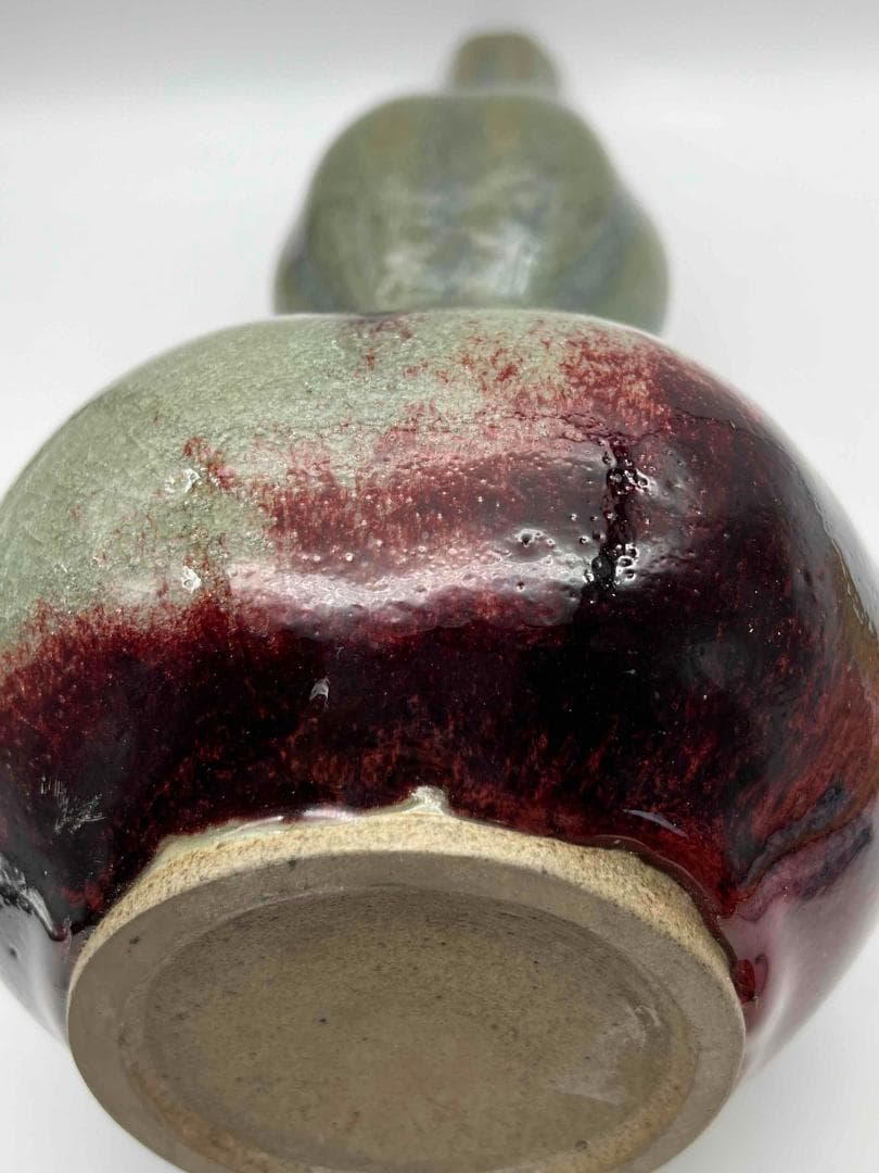 清時代 鈞窯 窯変釉 瓢箪瓶 唐物 古賞物 中国古