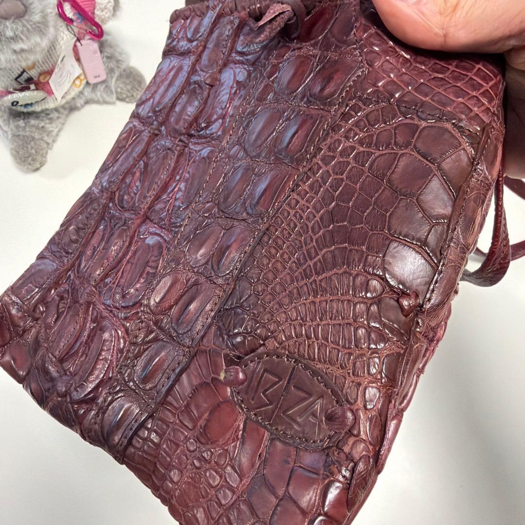「みるさん専用〜ʕ•ᴥ•ʔ」IBIZA バーガンディ　ワニ革 パッチワーク　サ