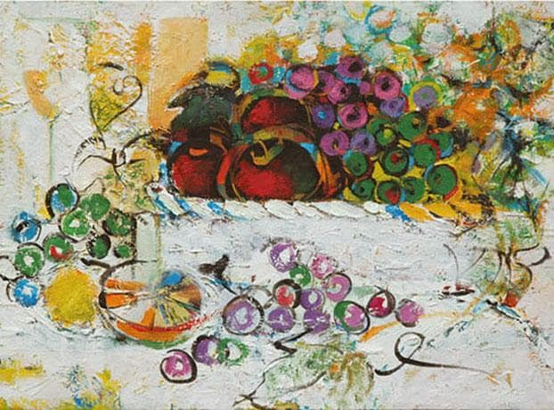 絵画杉本吉郎 “神将”（平成17年）サイズ：約 62 X 46cm（額装）