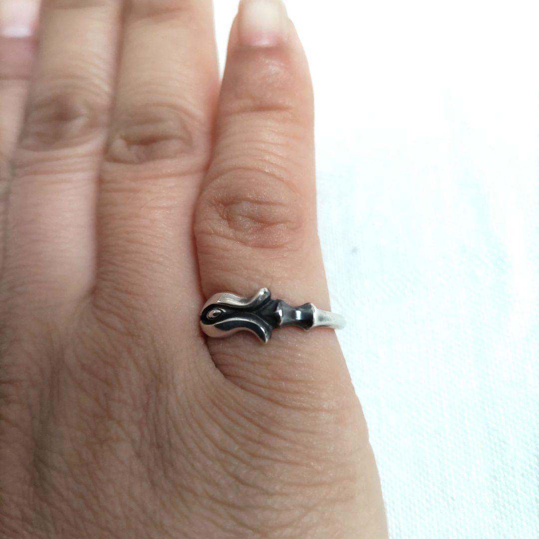 ★最終価格★　EVA×花唐草collaborationカシウス槍シルバーring