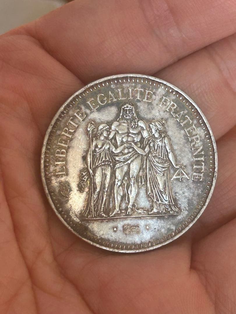 1979年 大型銀貨 フランス 10フラン ヘラクレス　PL光沢あり 1979年 大型銀貨 フランス 10フラン ヘラクレス PL光沢 1979年 大型