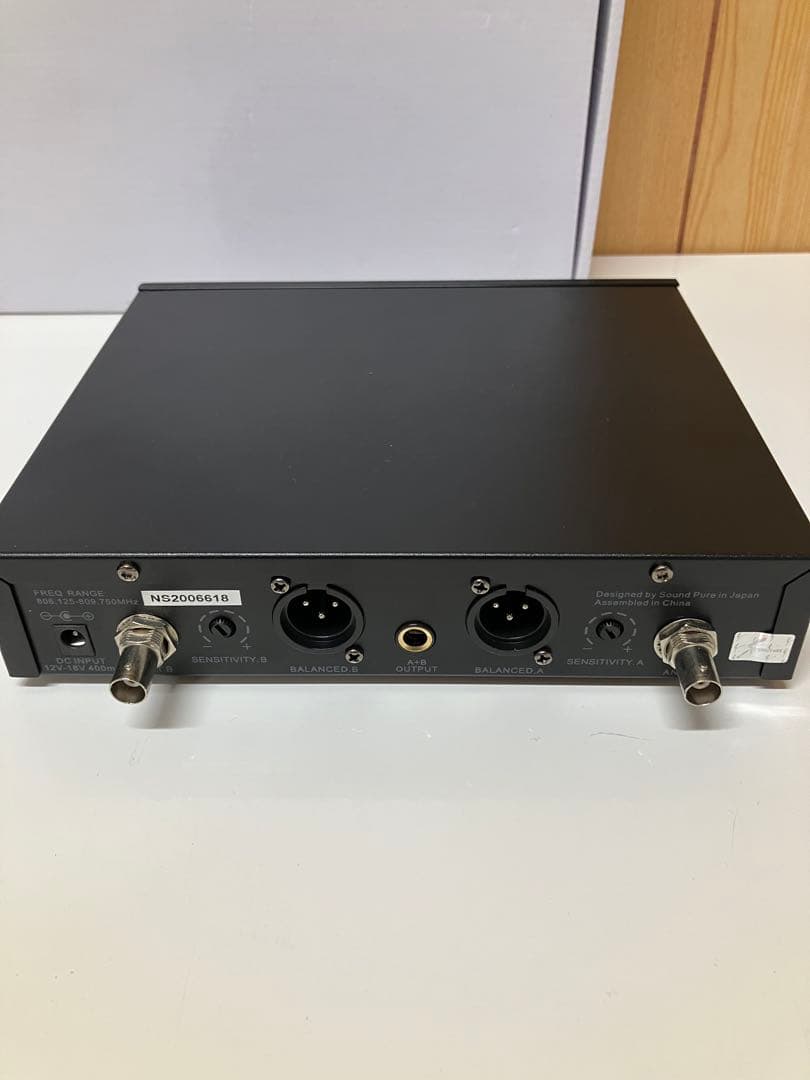 E02 SOUND PURE サウンドピュア ワイヤレスマイク 受信機　付属品有